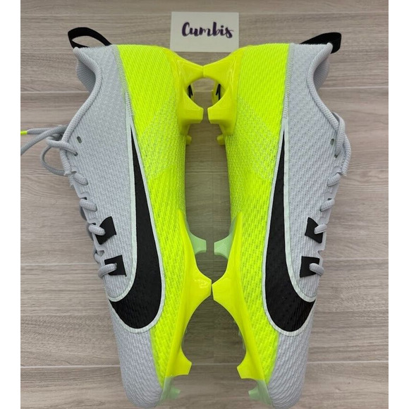 Nike Vapor Edge Speed 360 2 Men's Football Cleats Size 13 Grey Volt DA5455-004 - Picture 3 of 8